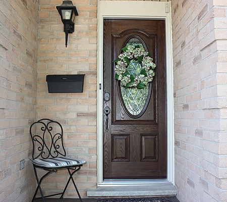 Fiberglass Door with Oval Glass
