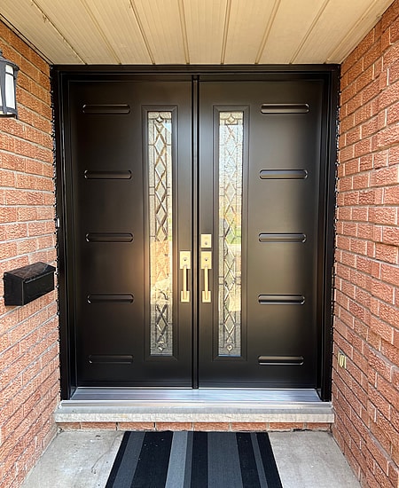 Linea Double Door with Lisbon Glass