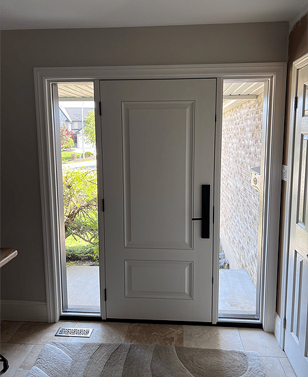 Cherry Grain Door Interior View White