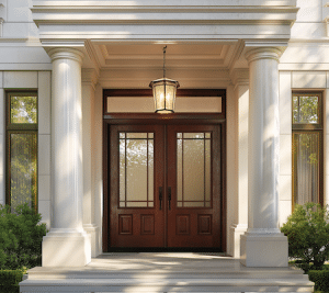 Fiberglass doors, double doors