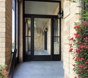 Storm doors, porch enclosure